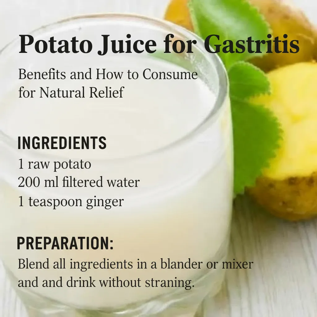 Potato Juice for Gastritis: Benefits and How to Consume for Natural Relief
