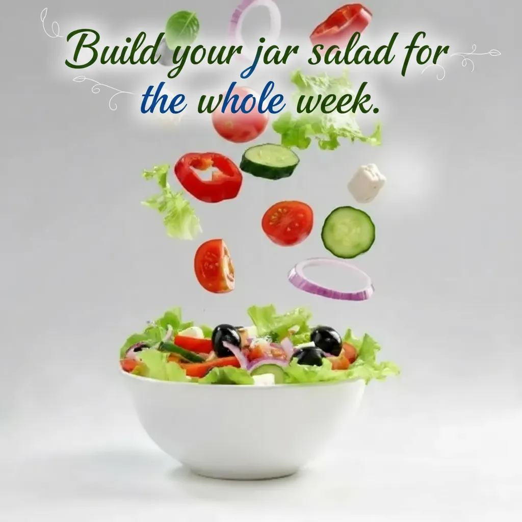 Build your jar salad for the whole week